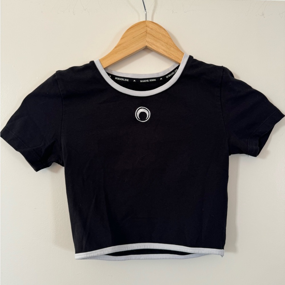 Marine Serre fitted crop top- small